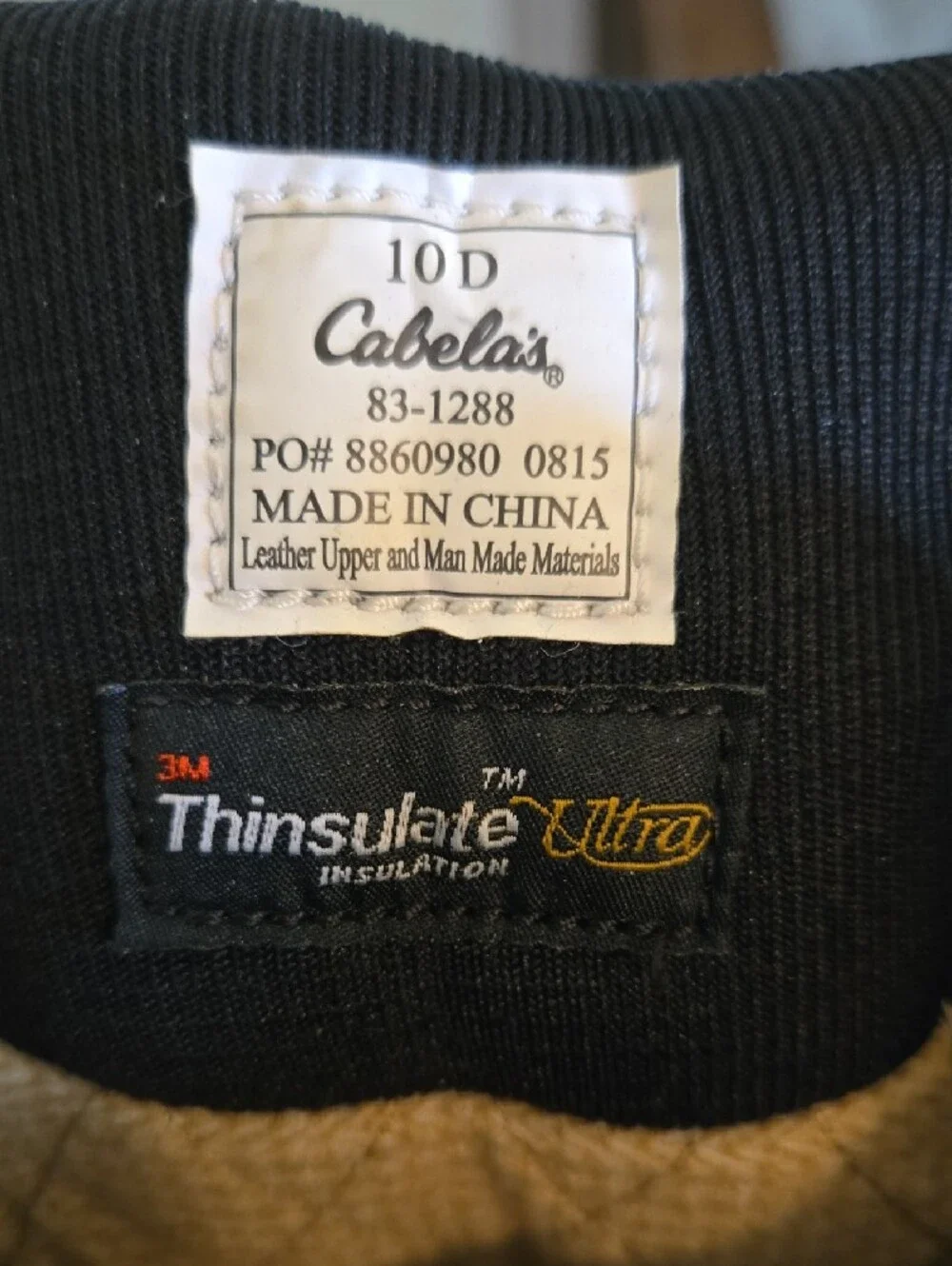 Cabelas worn twice