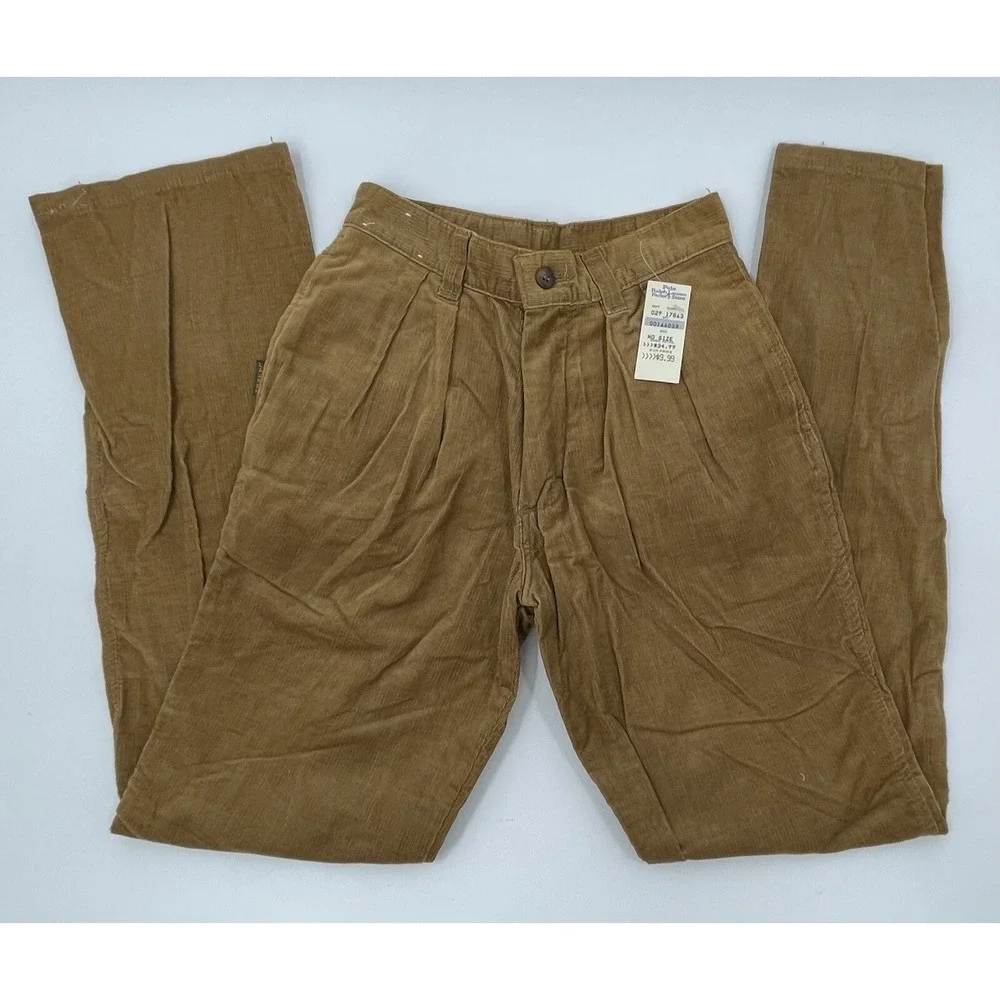 Polo Ralph Lauren Vintage 80s Pants Youth Boys 7P Corduroy 22 X 27 New NWT