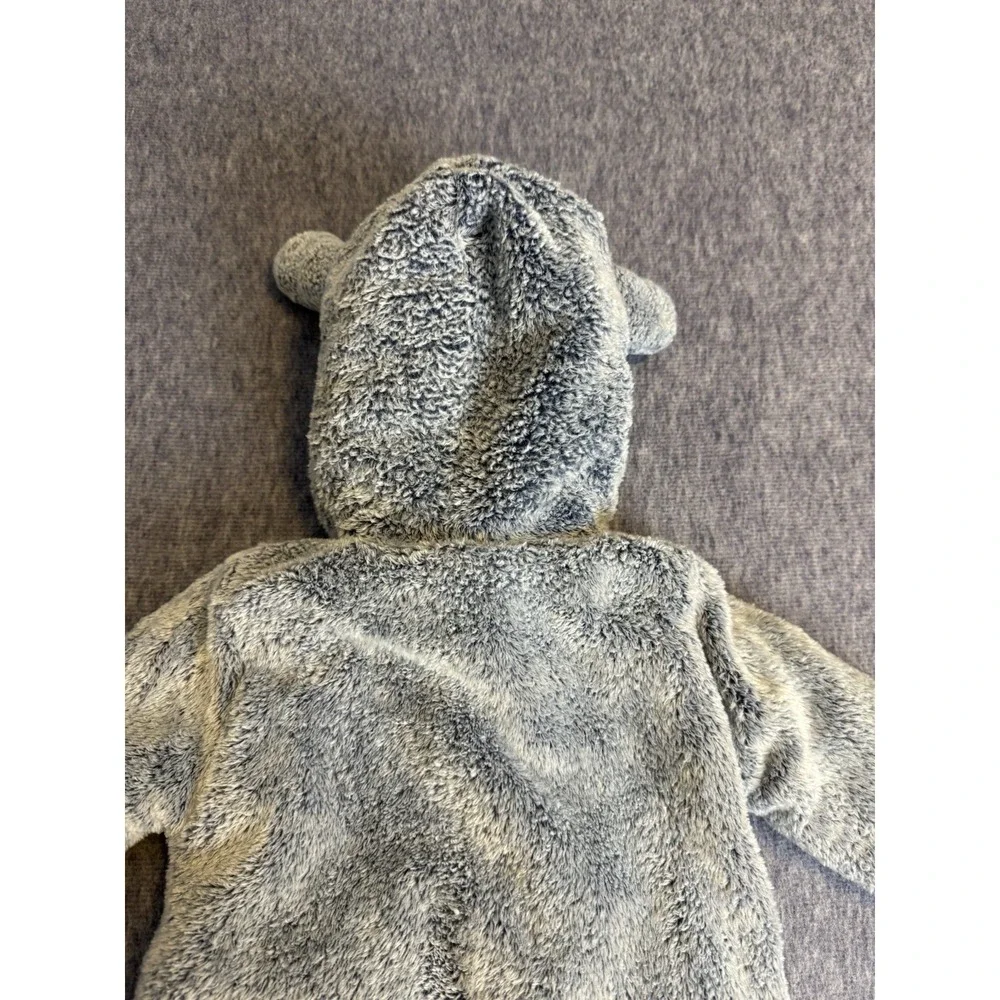 3-6M Unisex‎ Koala Baby 1-Piece Plush Hooded Pram Suit Fleece Jumper Blue