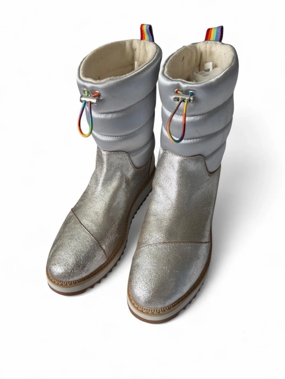 Toms silver toggle lace