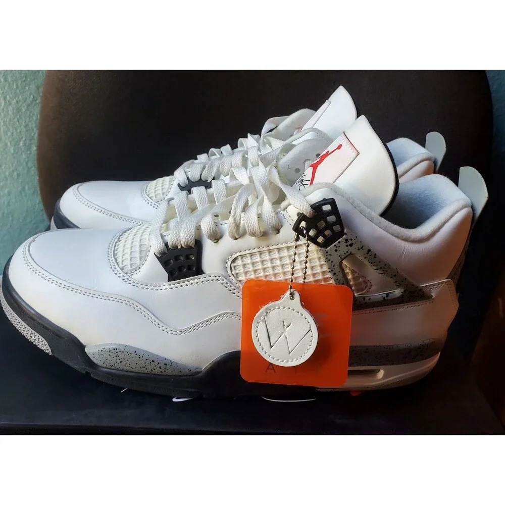 Nike Air Jordan 4 Retro White Cement. Size 10