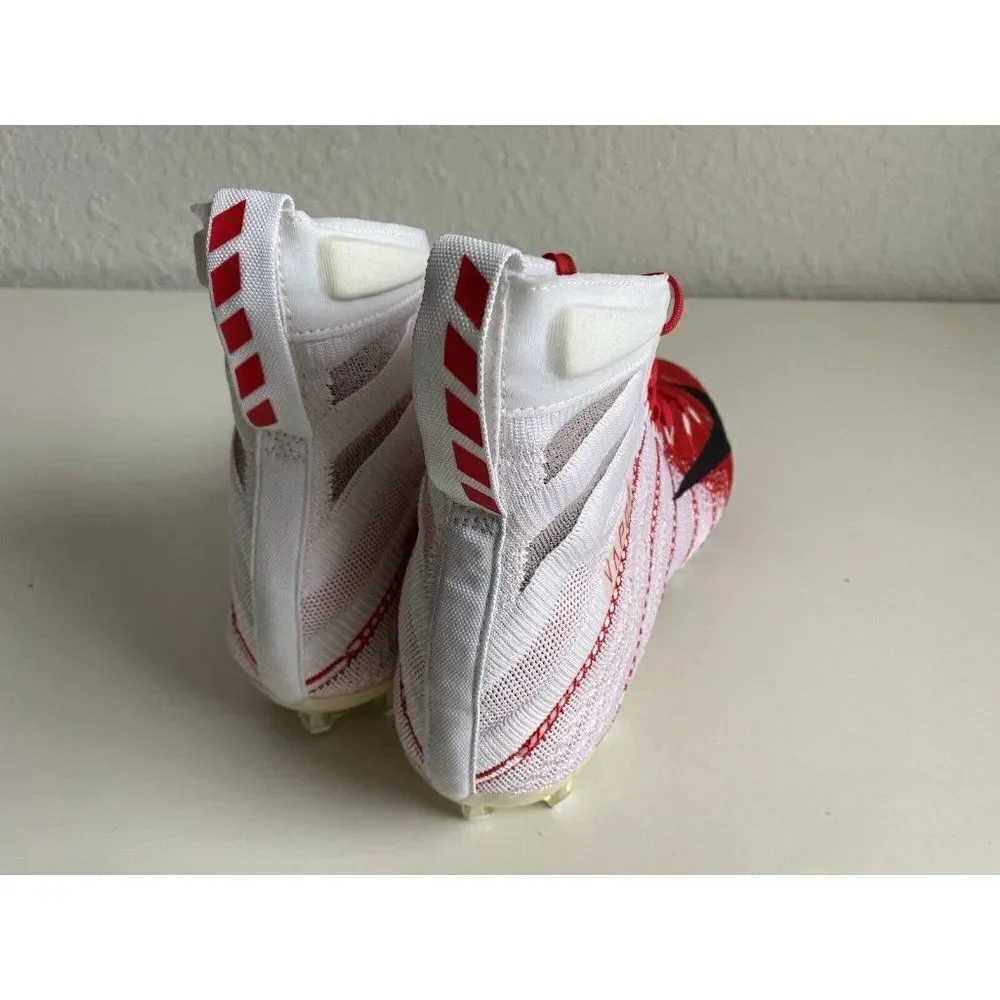 Nike Vapor Untouchable 3 Elite Football Cleats White Gym Red Sz 12.5 AO3006-160‎