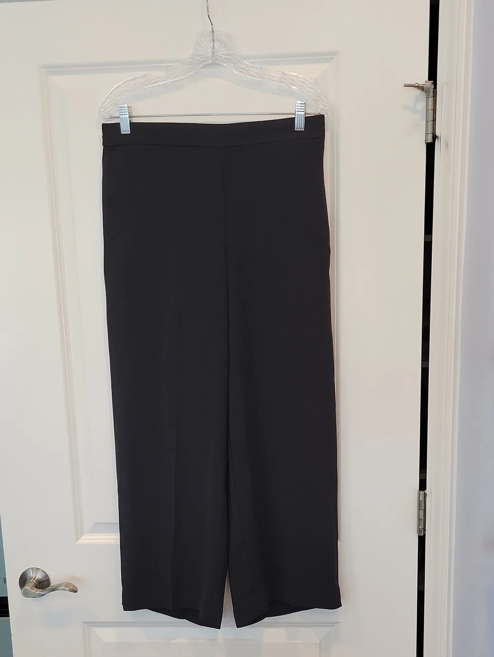 J. Crew Jamie Wide Leg Pull-On Pant In Black 14P NWT