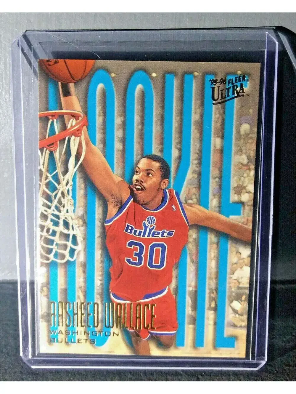 1995-96 Rasheed Wallace Fleer Ultra #295 Rookie Basketball Card