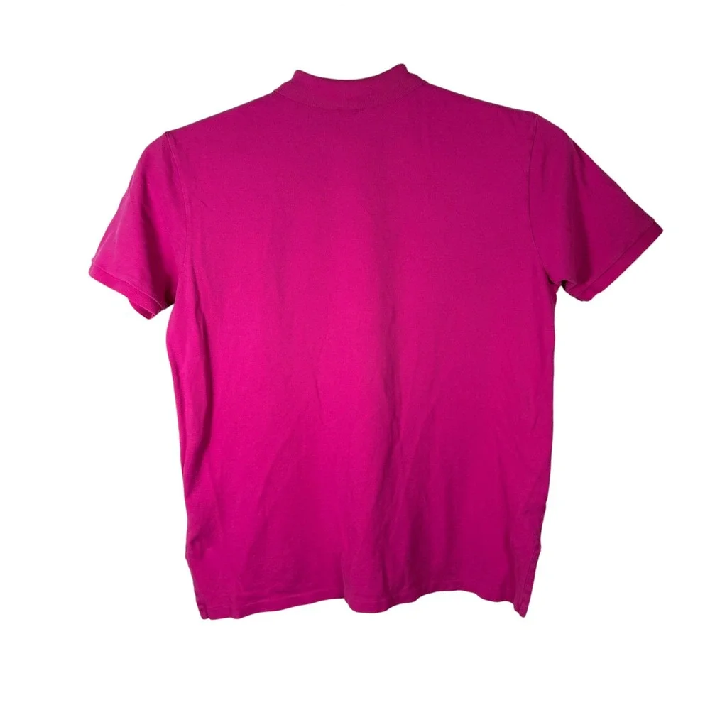 Polo Ralph Lauren Polo Shirt Men XL Pink Classic Fit Cotton Lime Green Pony Prep