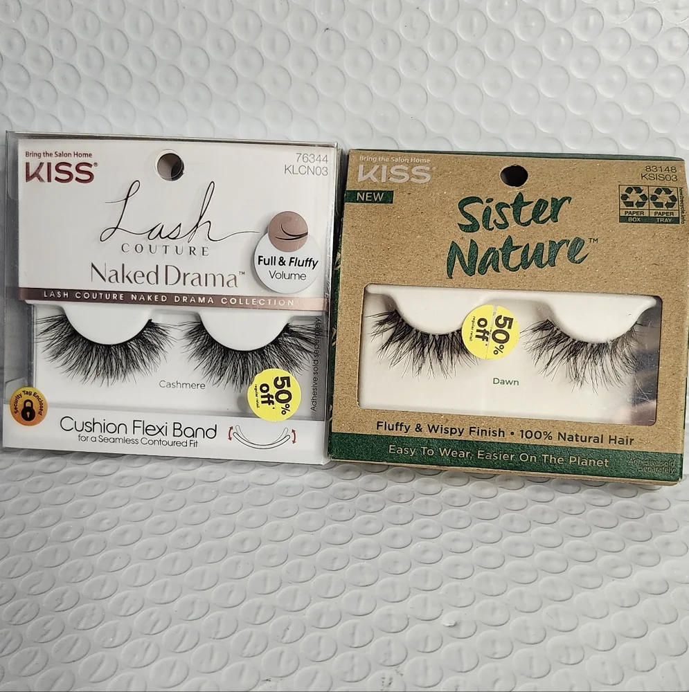 KISS Lash Couture and Sister Nature Eyelashes