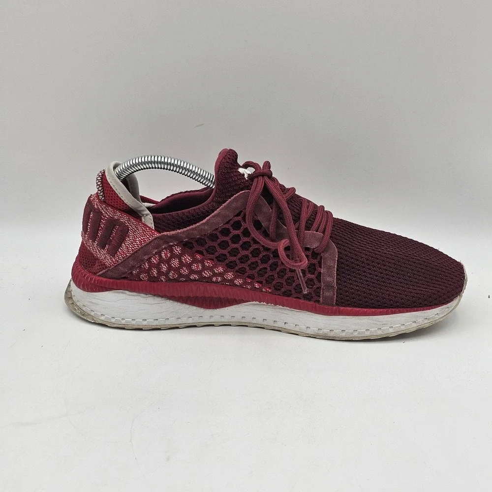 Puma‎ Tsugi Netfit Shoes Mens Size 8.5 Burgundy Ignite Mesh Sneakers 364629-04