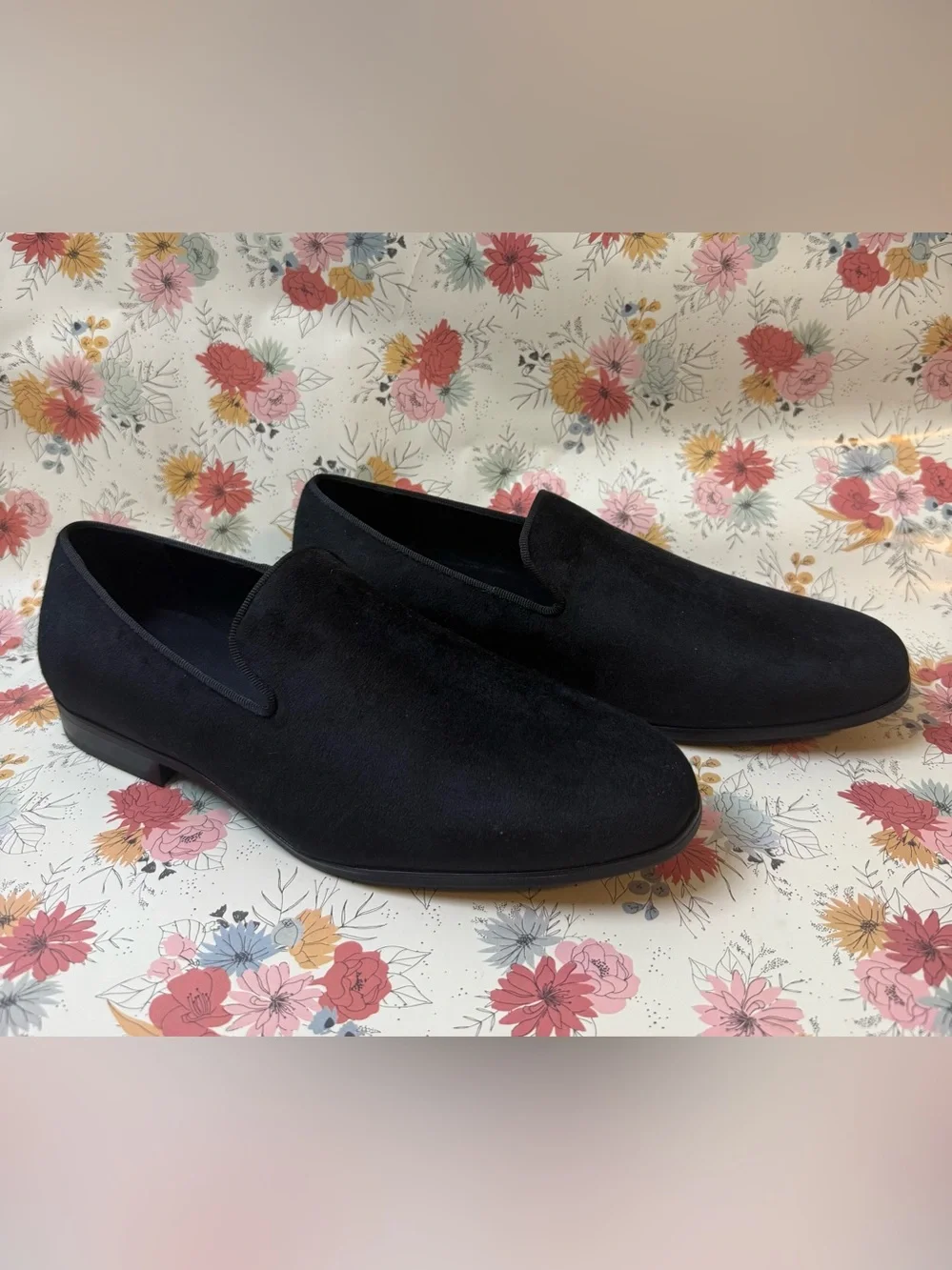 Alfani Black Suede Slip-On Loafers