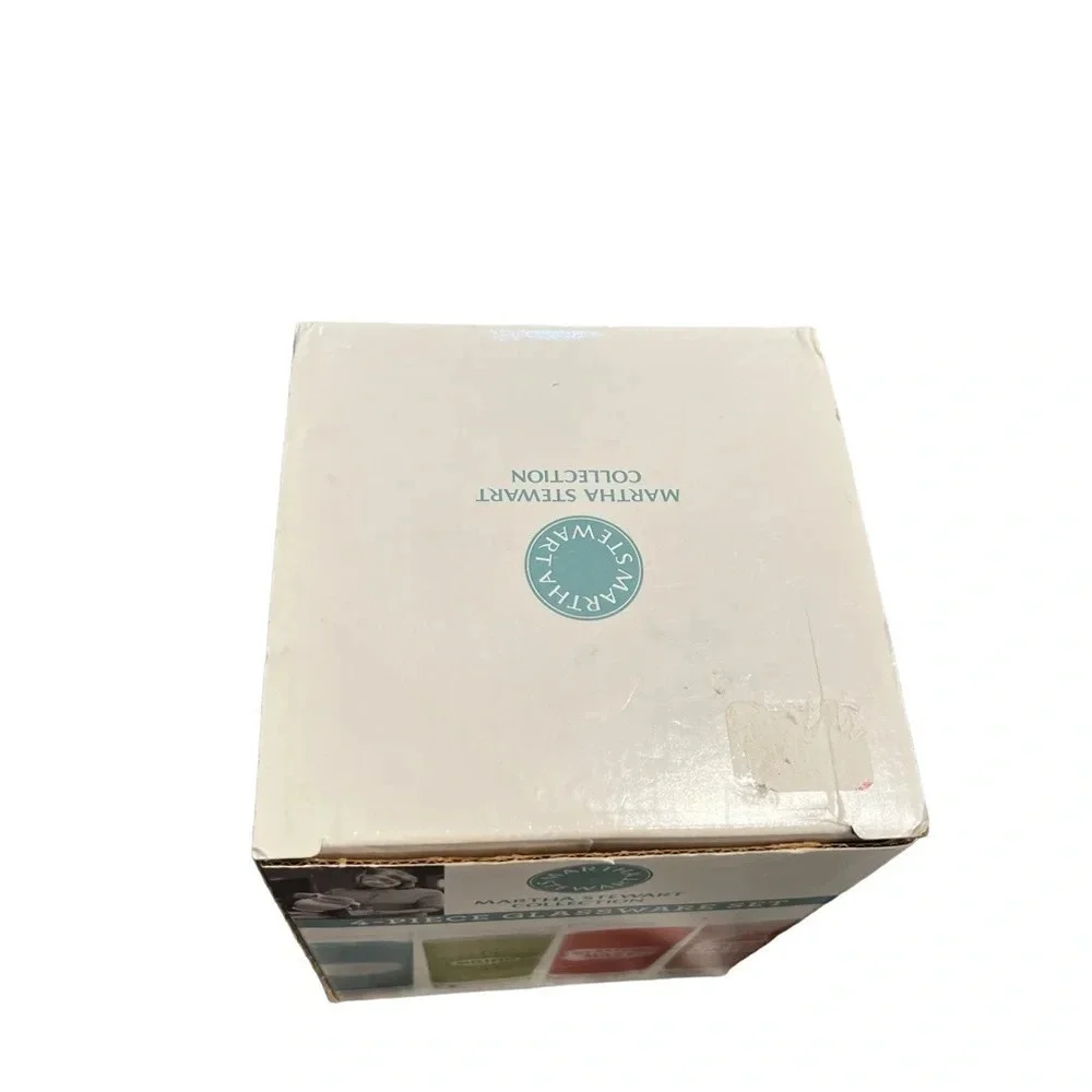 Martha Stewart Set of Four Cocktail Highball Glasses in Box 2010 New Old Stock