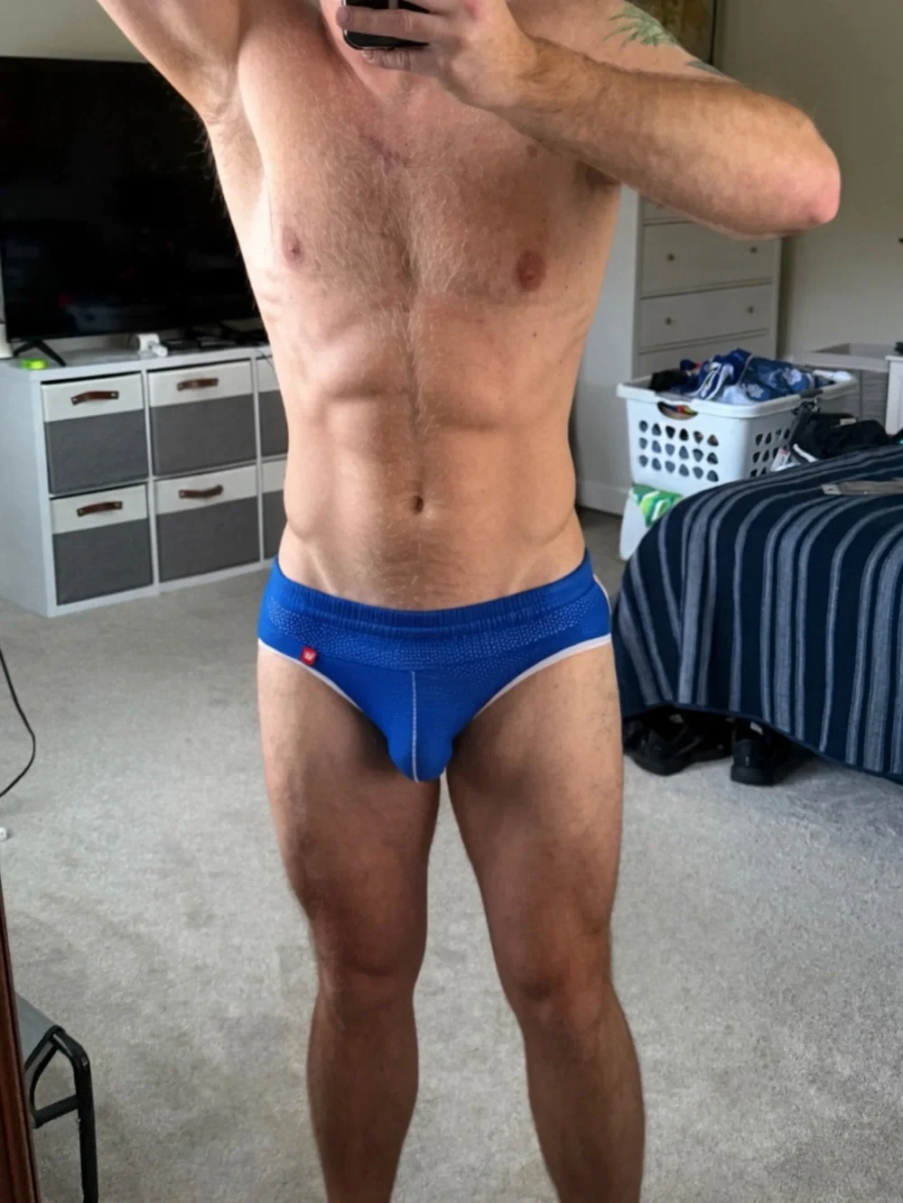 Blue Mesh  Men’s Jock Brief XL