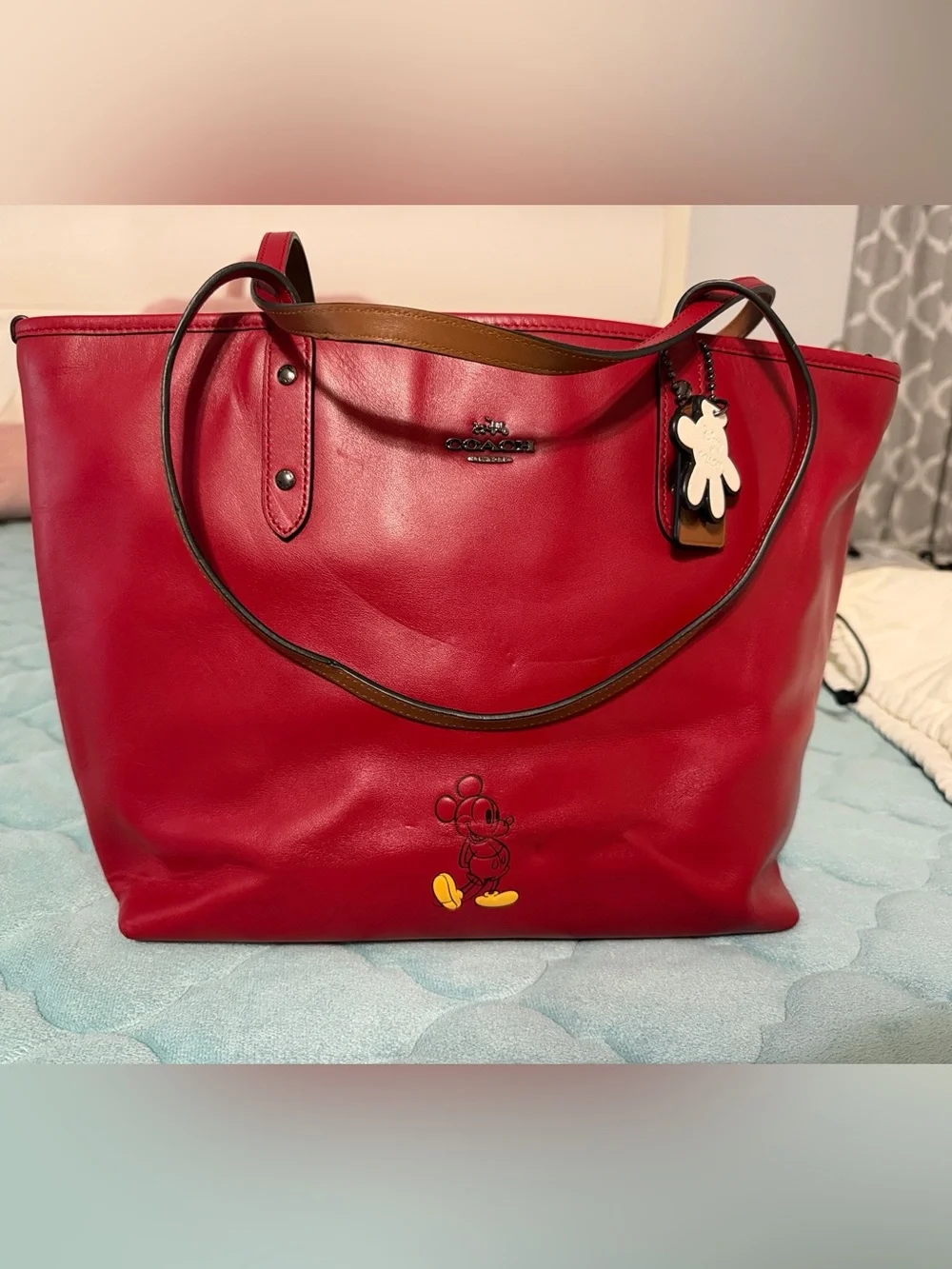 Coach leather tote