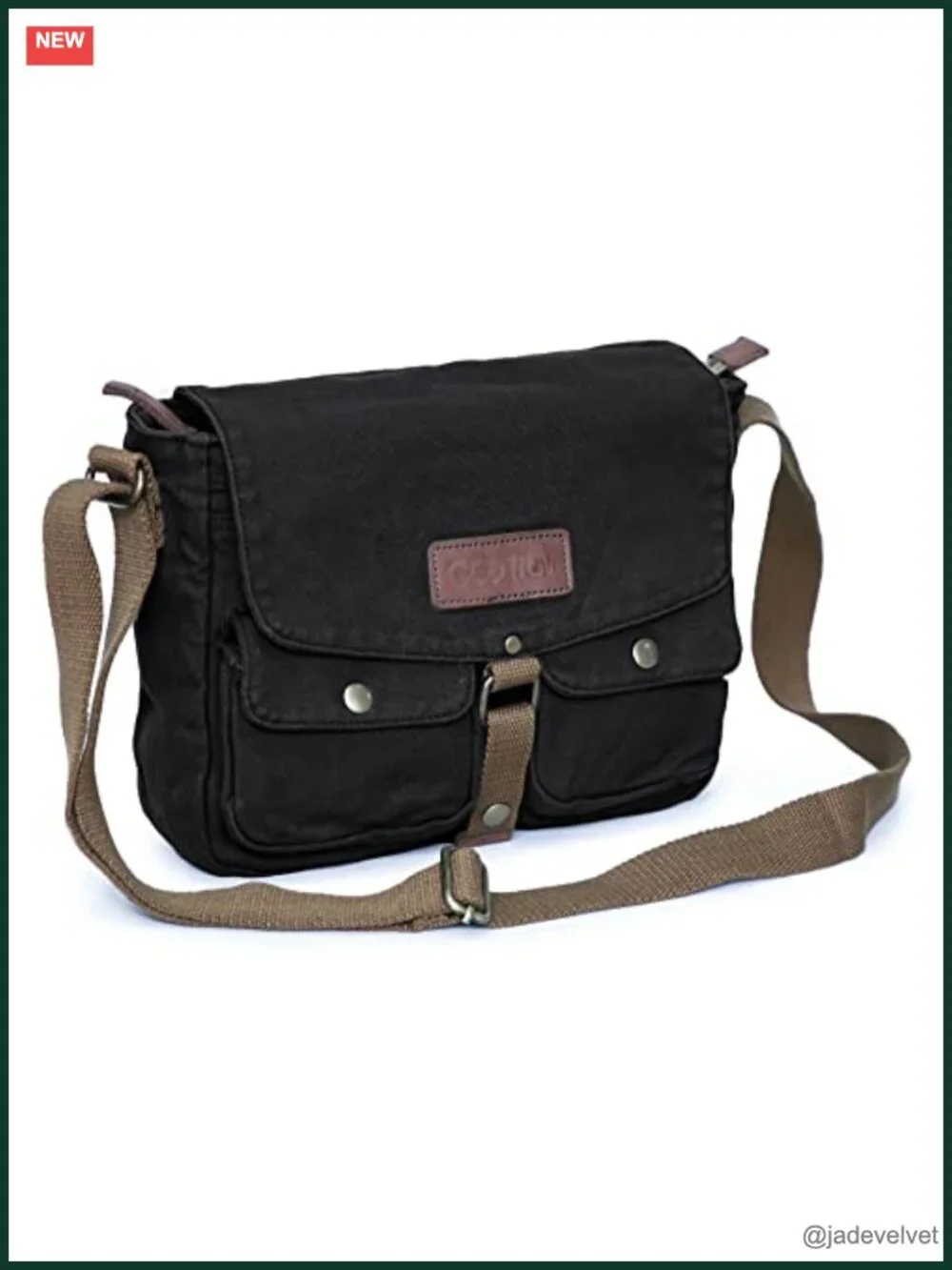 Canvas Messenger Bag Vintage Crossbody Shoulder Bag Military Satchel