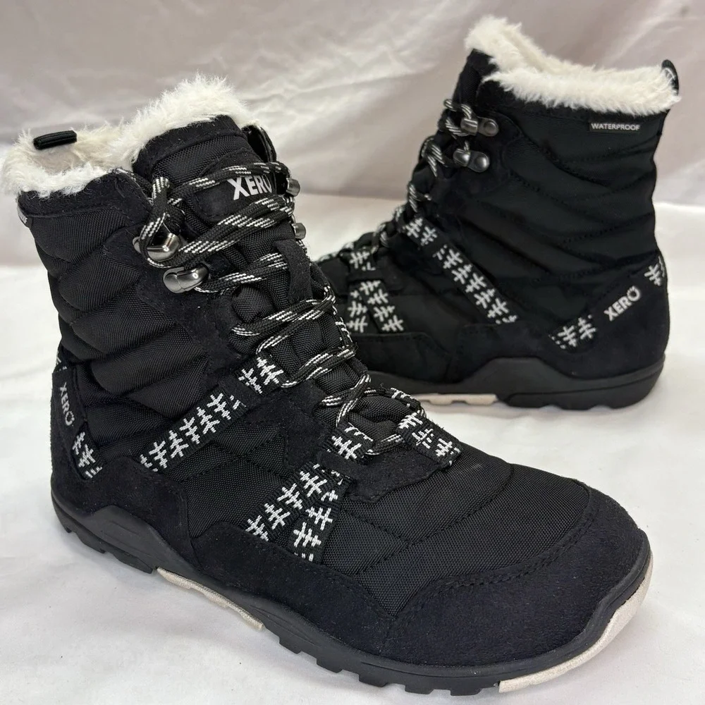 Xero Shoes Womens US 7.5 Alpine Waterproof  Boots Insulated Barefoot Zero Drop
