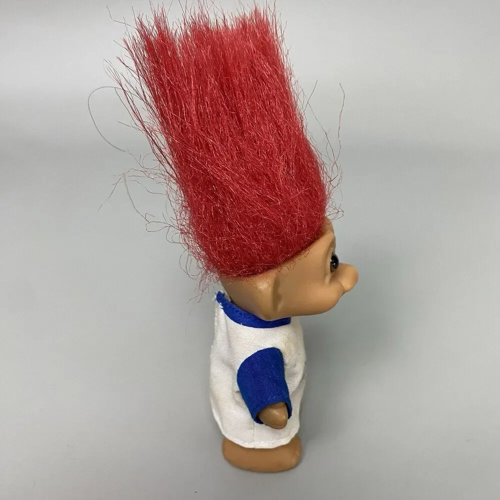 Vintage Troll Dolls Lot Raiders NFL Football & Dodgers MLB Licensed Troll