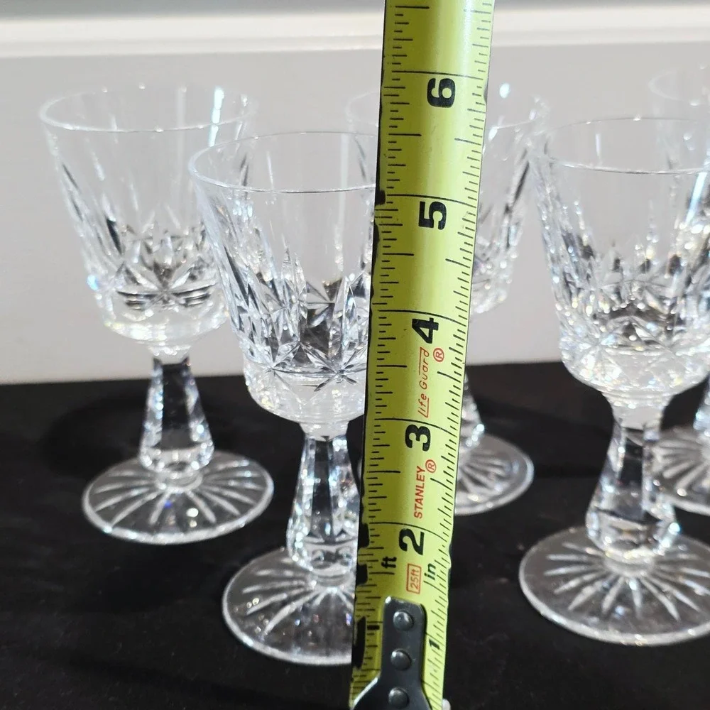 Waterford Rosslare Crystal Wine Glasses Port‎ Cordial Sherry Set of 5