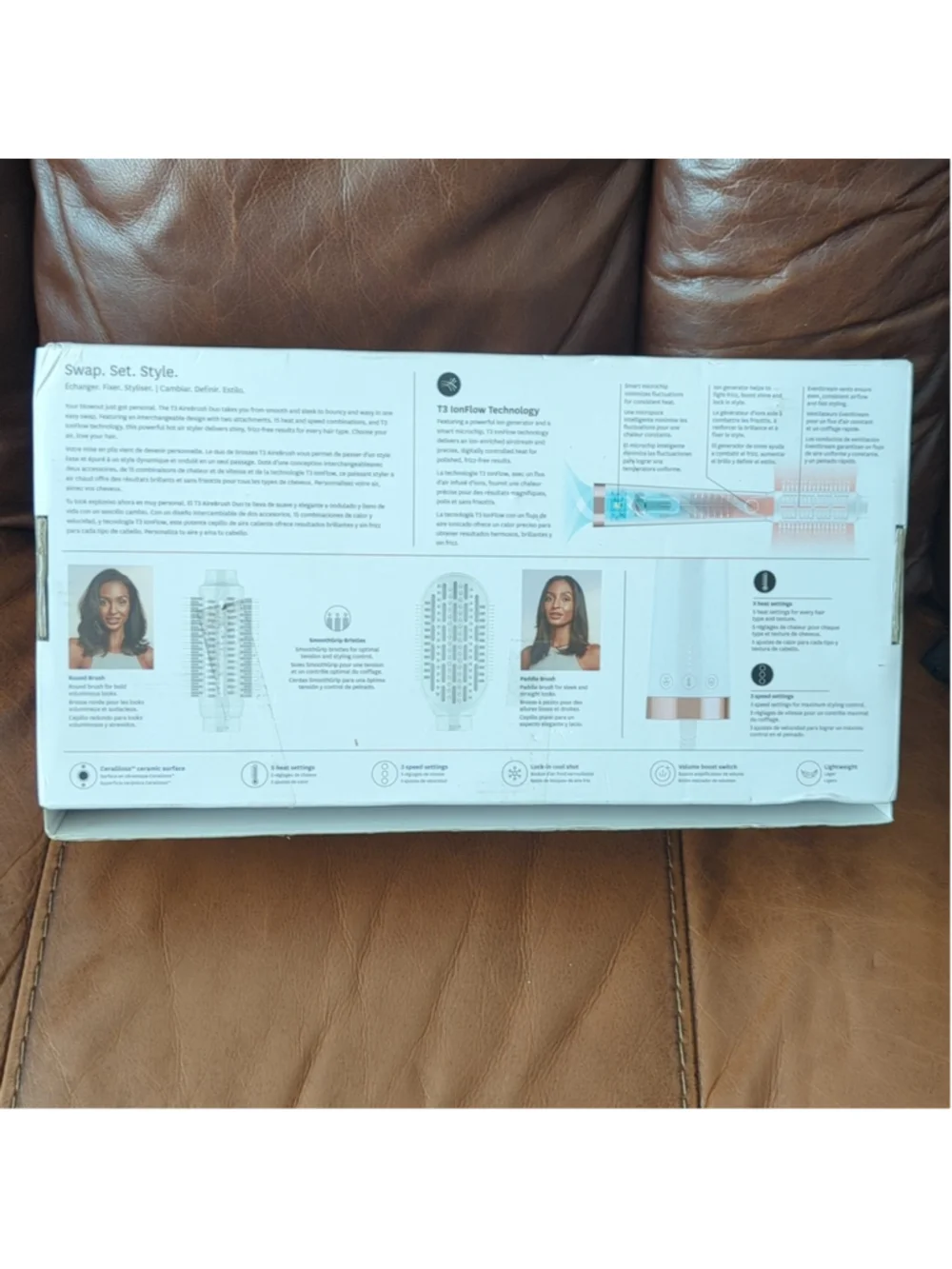 T3 Airebrush Duo Interchangeable Hot Air Blow Dry Brush