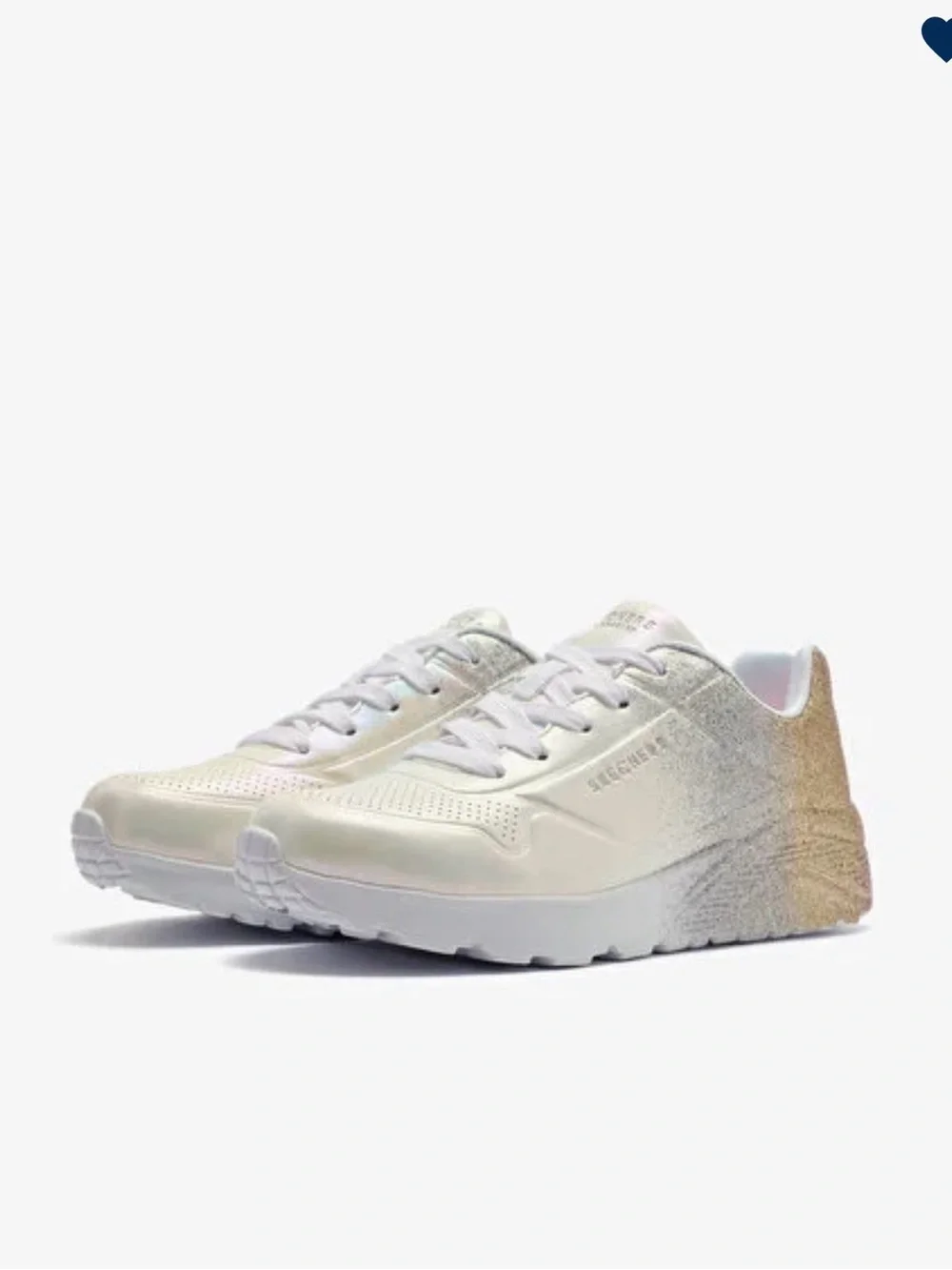 Skechers iridescent white
