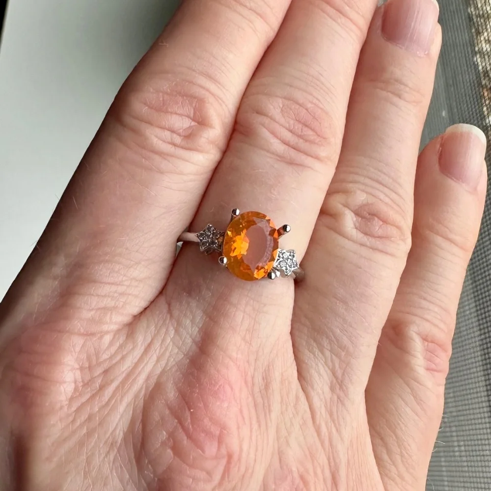 🔥 GLOWING 1.3ct Natural Fire Opal 🧡 Vibrant Orange Faceted Oval ✨