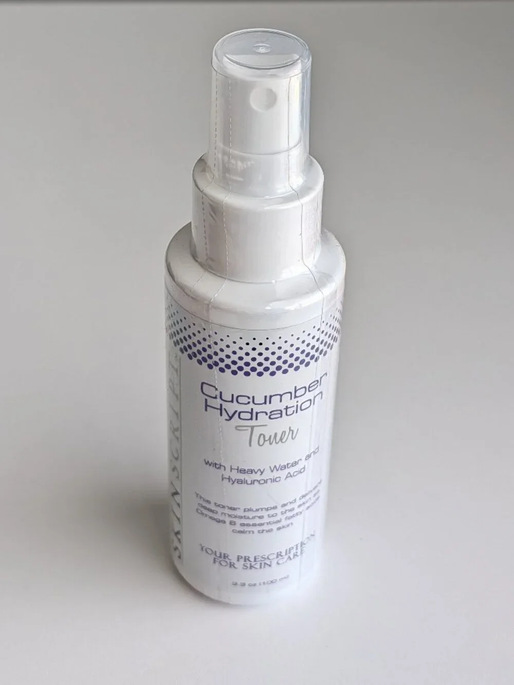 Skin Script Cucumber Hydration Toner w Hyaluronic Acid 3.3oz/100ml SEALED