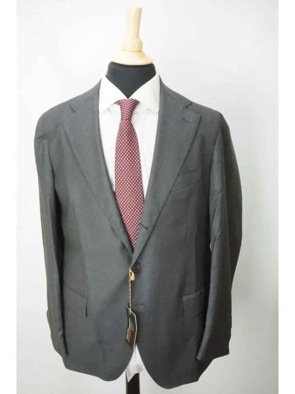 Riviera Milano Gray Loro Piana Wool 2 Pc Suit Jacket Pants Sz 42R Brand New