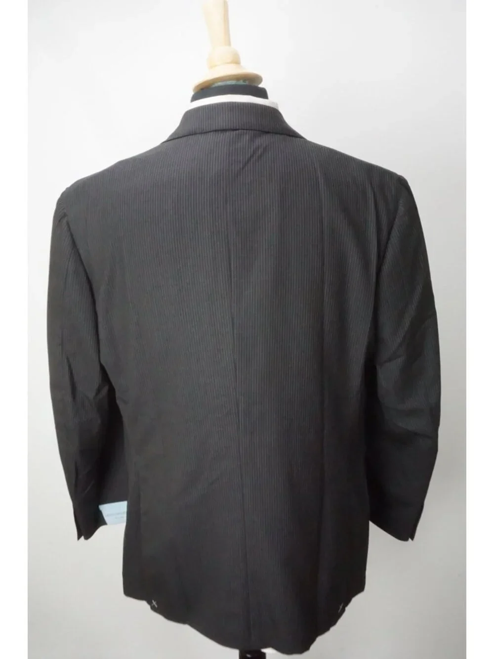 Gruppo Sartorial Charcoal Stripe Loro Piana S130s 2Pc Suit Jacket Pant 44R New