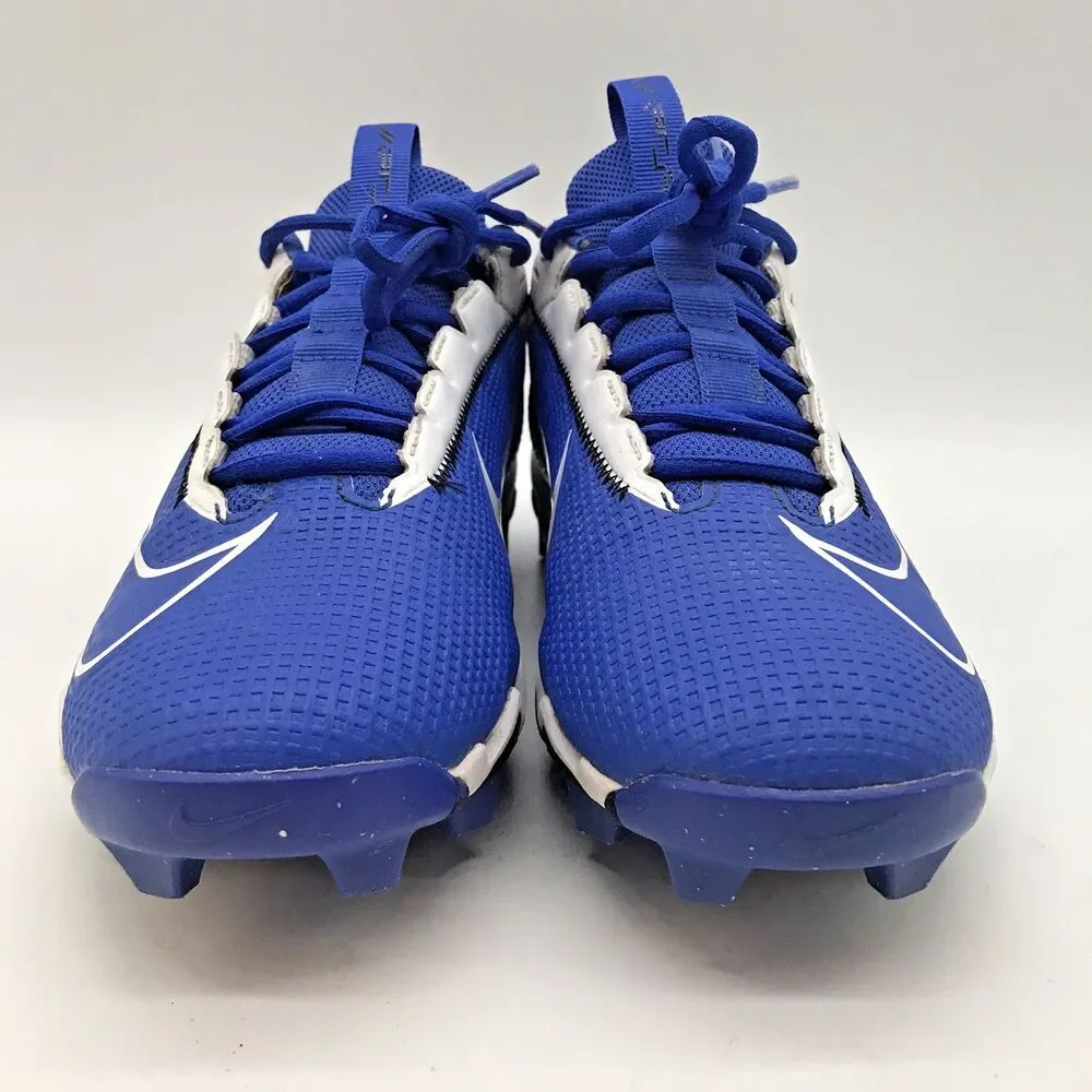 Nike Vapor Edge Shark 2 Football Cleats Men's 7.5 Blue & White Lace Up Low Top