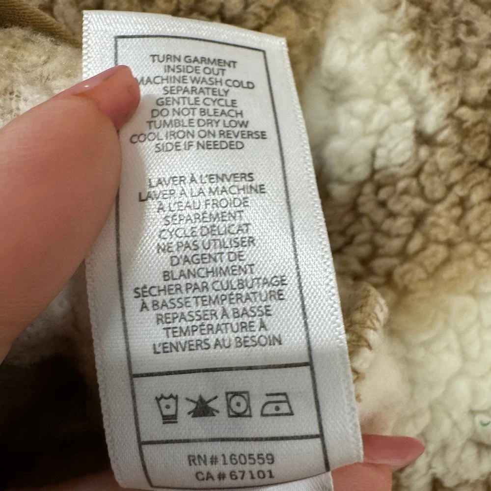 7 For All Mankind plush sherpa
