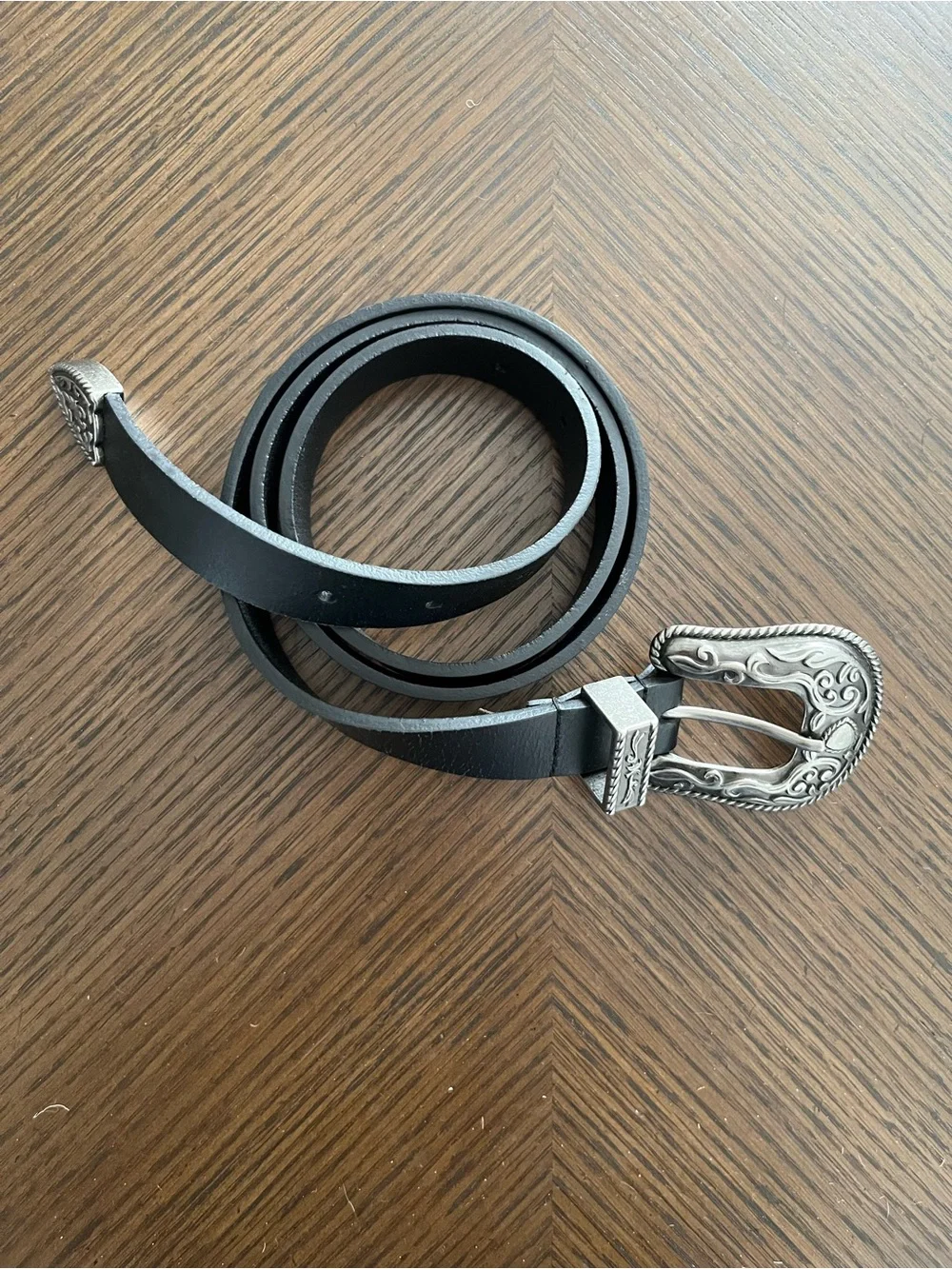 Black Western style Belt size large