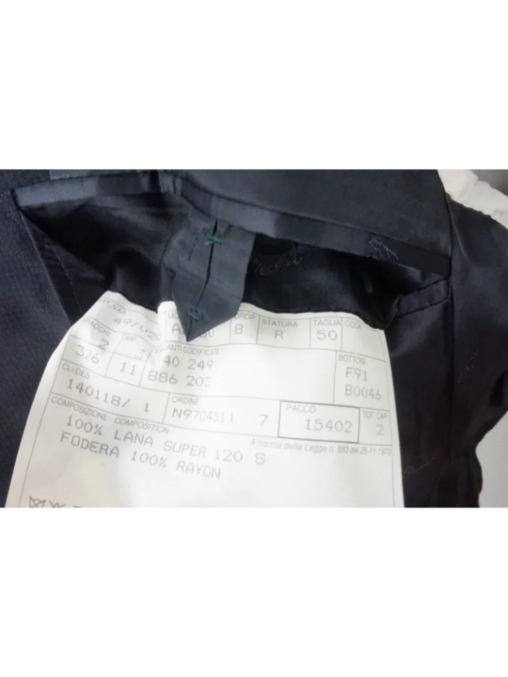 Belvest Blue Woven S120s Wool 2 Pc Suit Jacket Pants Sz 40R Brand New