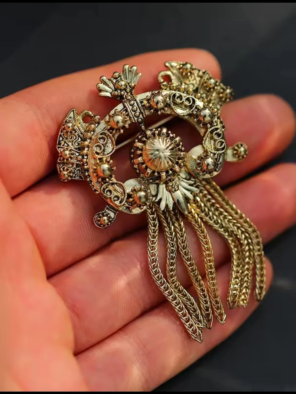 Anthropologie intricate gold