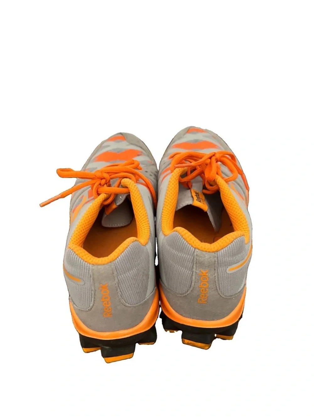 Men's Gray and Orange Running Shoes Reebok Sz.9
