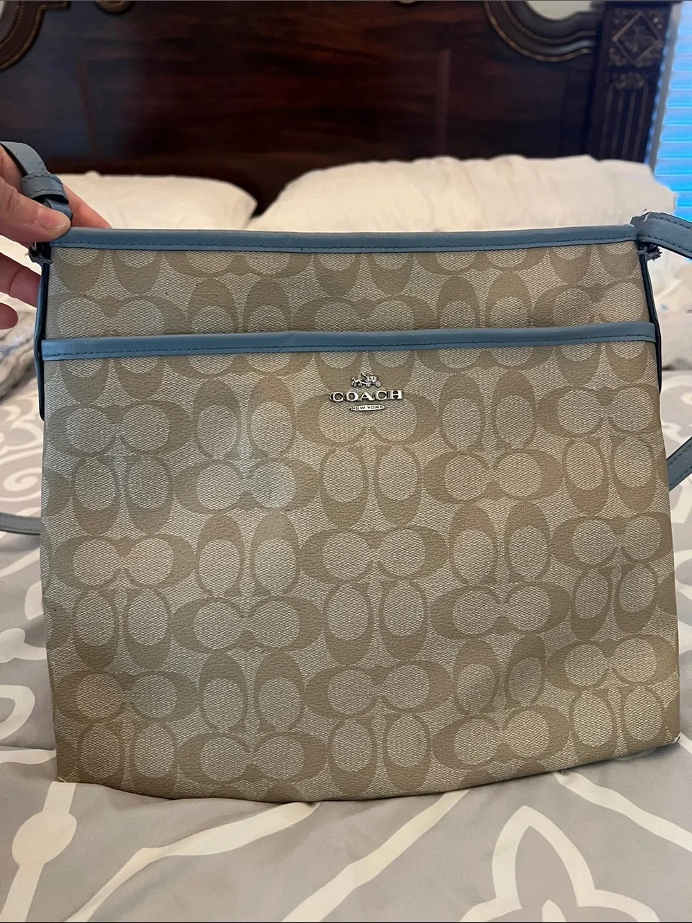 Coach file crossbody