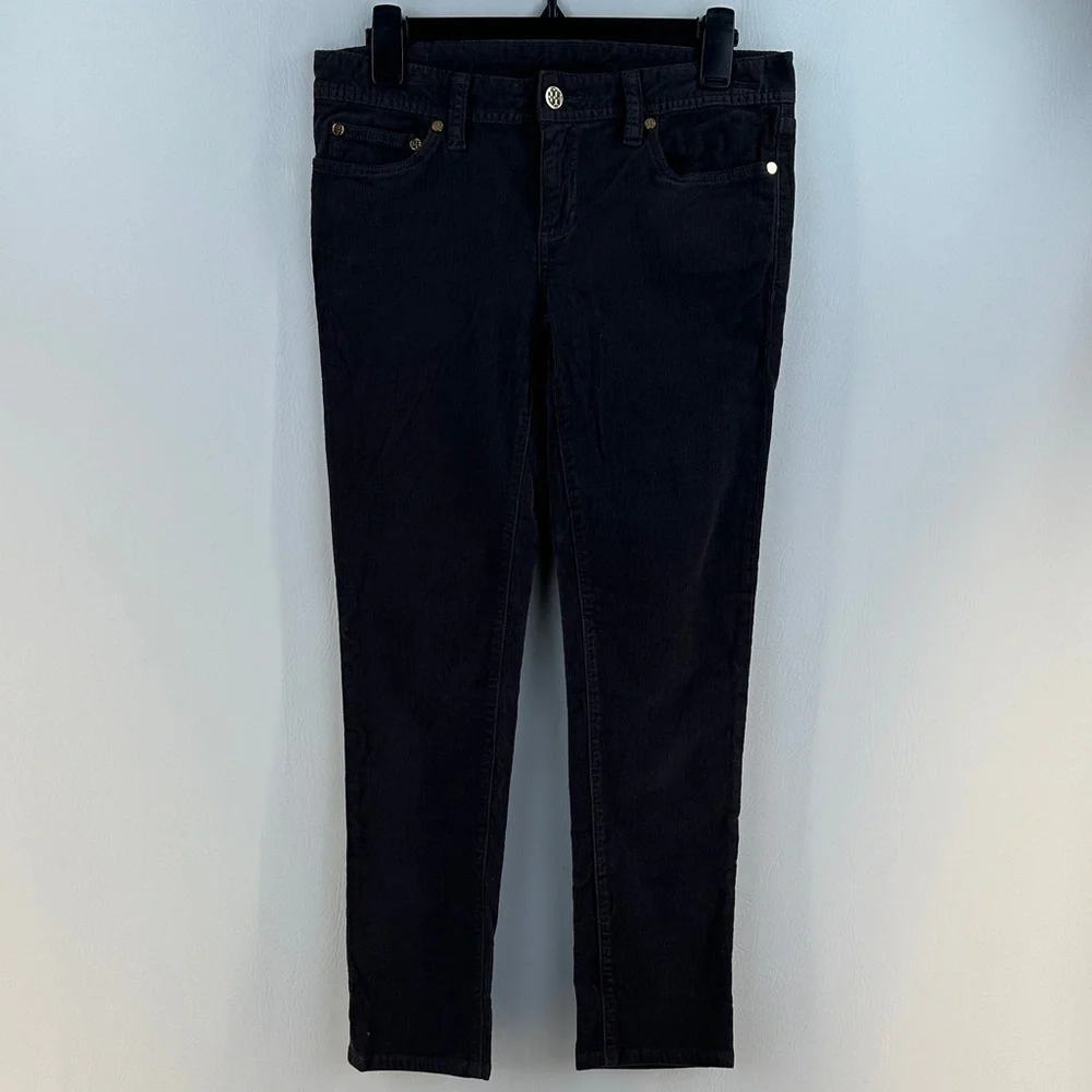 Tory Burch Corduroy Skinny Low Rise Pants