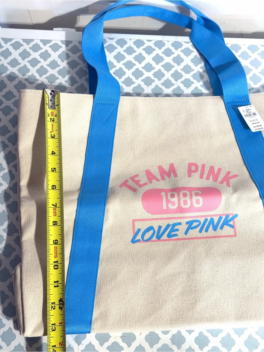 PINK Victorias Secret canvas tote