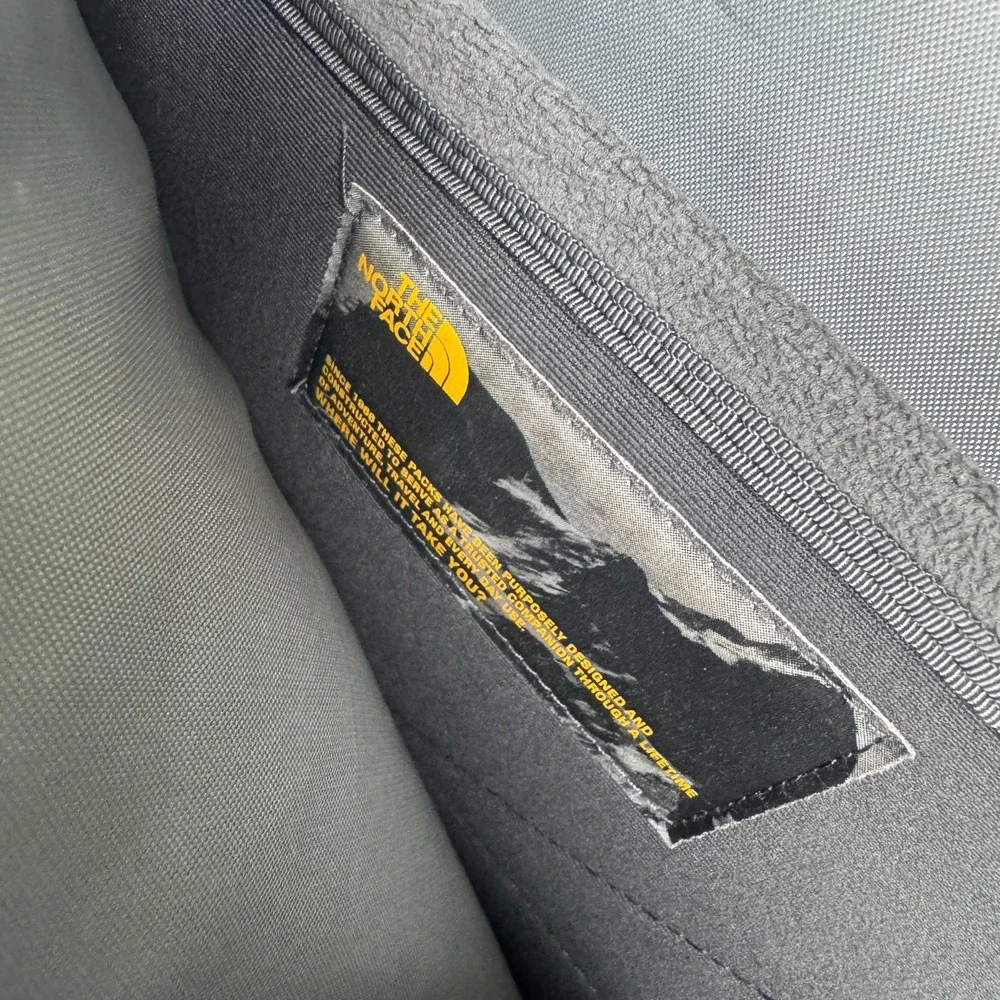 The North Face marks shown