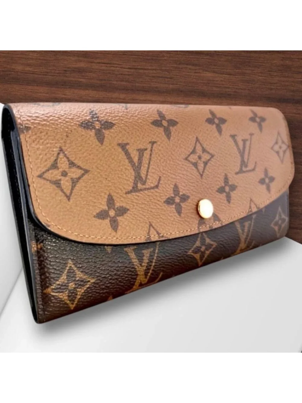 Louis Vuitton Monogram Reverse Portefeuille Emily Wallet