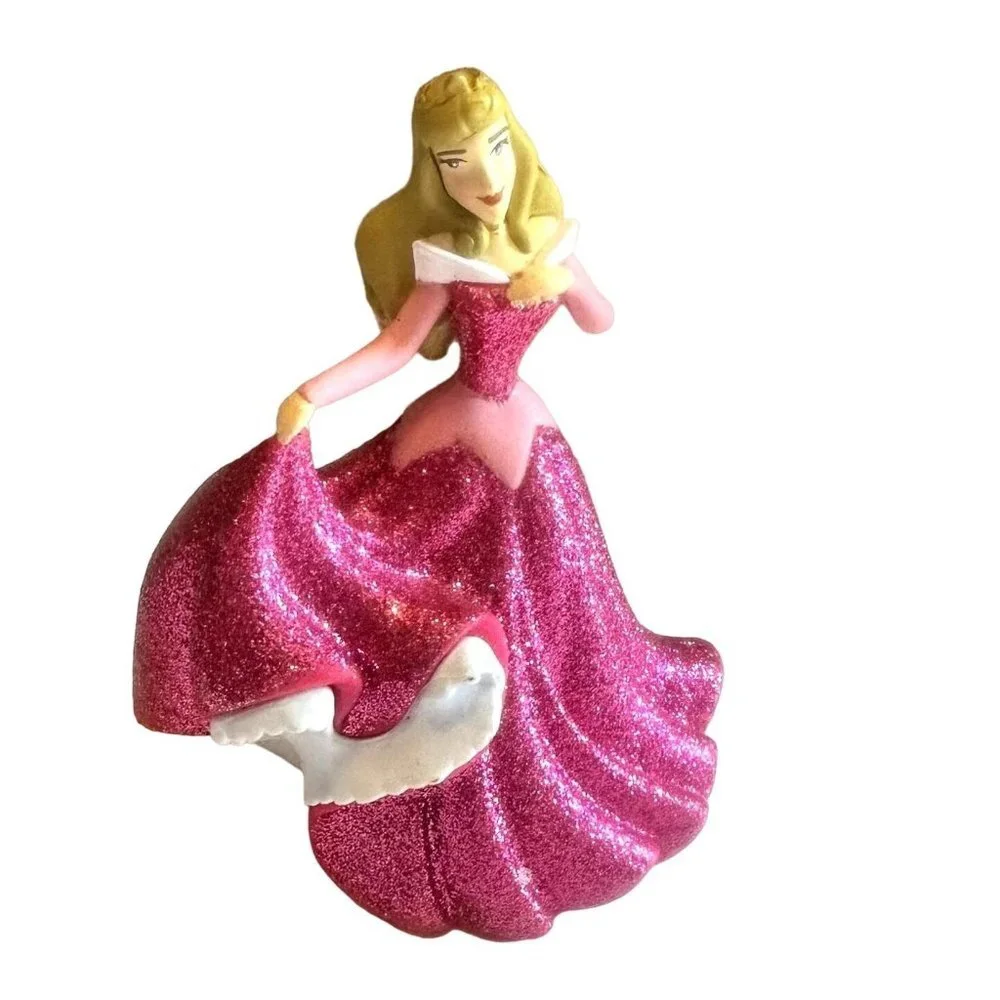 Disney Store Princess Sleeping Beauty Aurora 4 inch Figure Glitter Gown 2.5