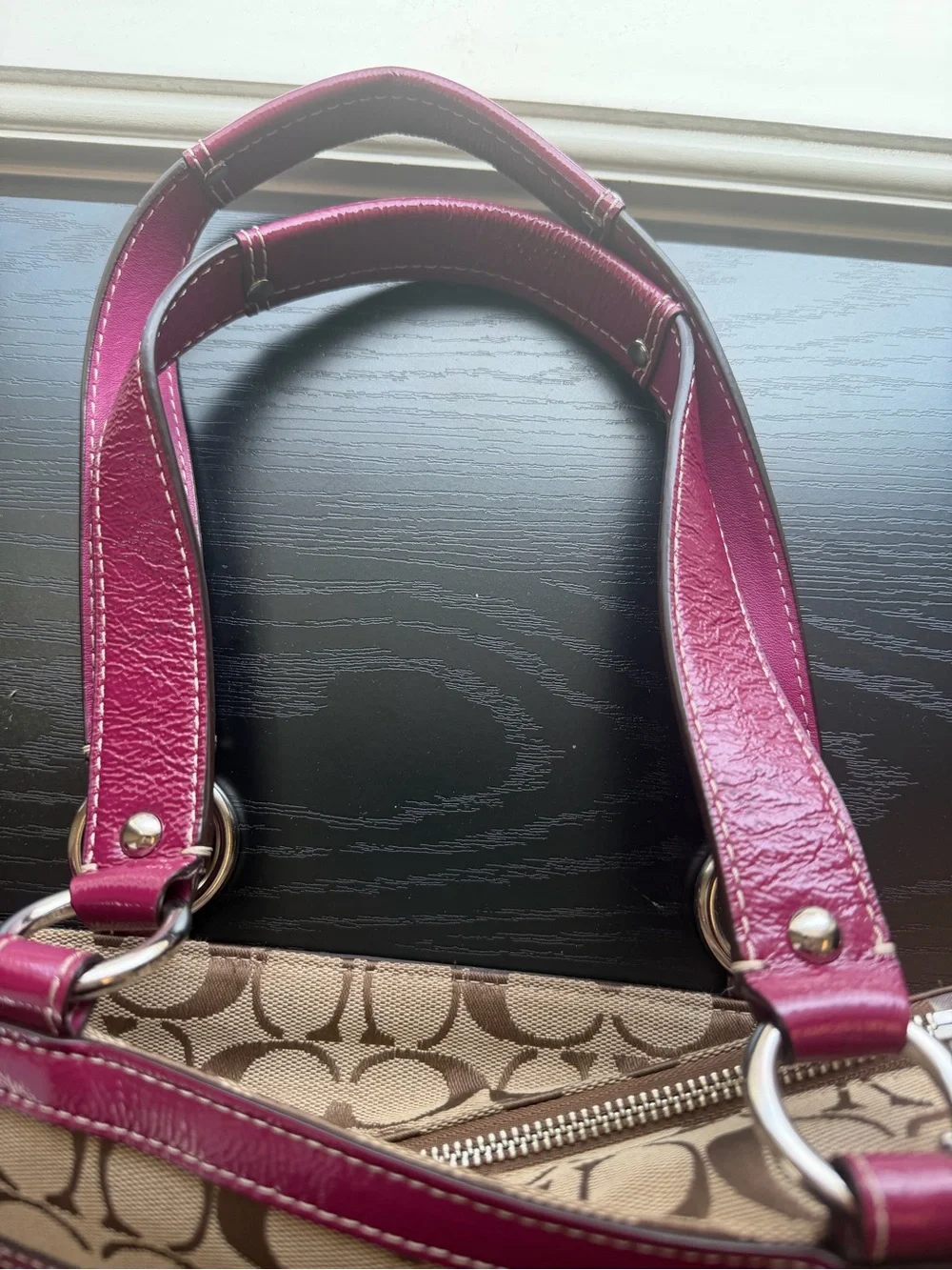 Coach tote signature