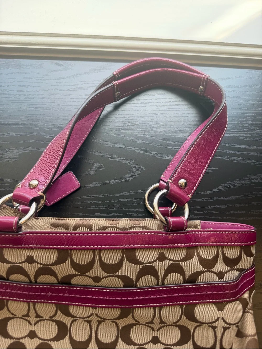 Coach tote signature