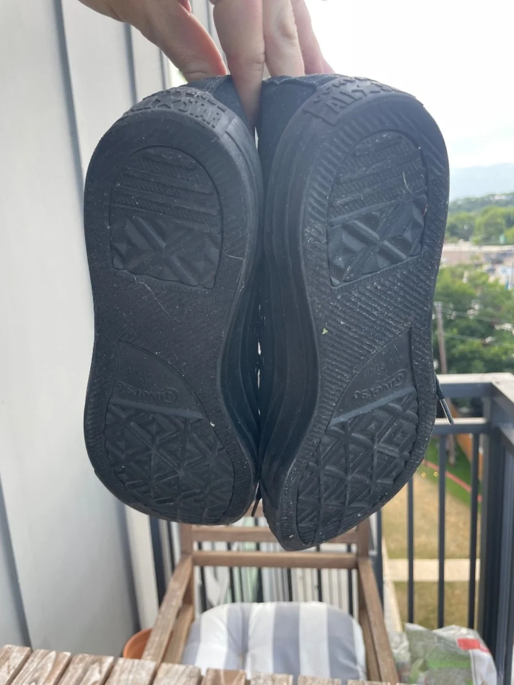 Converse only worn