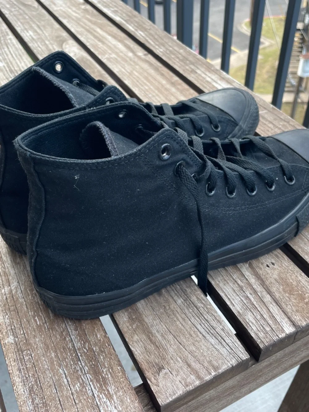 Converse only worn