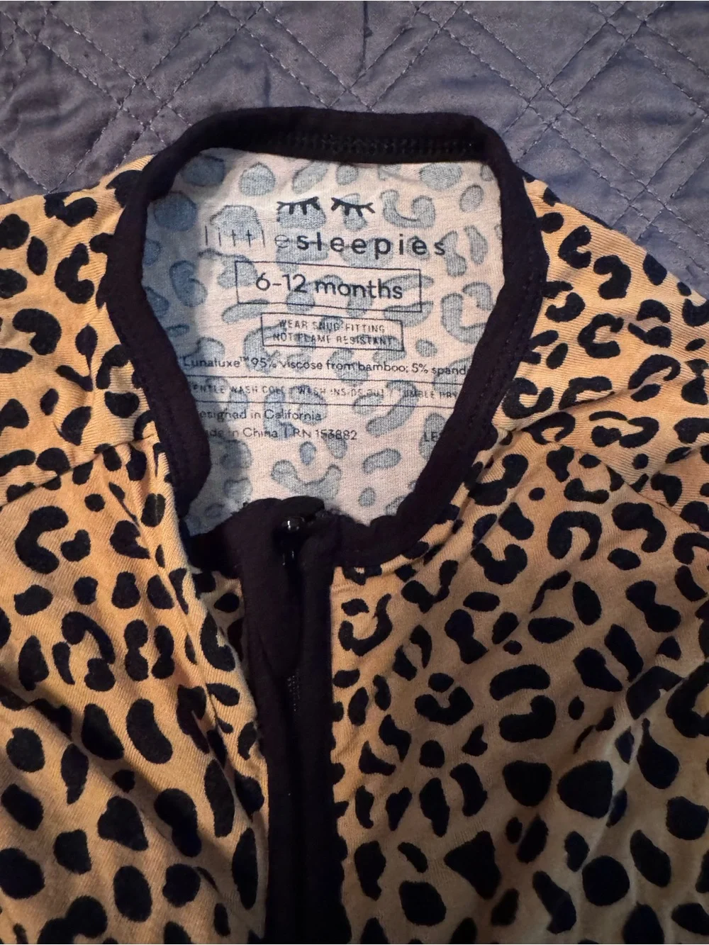 Little Sleepies cozy leopard
