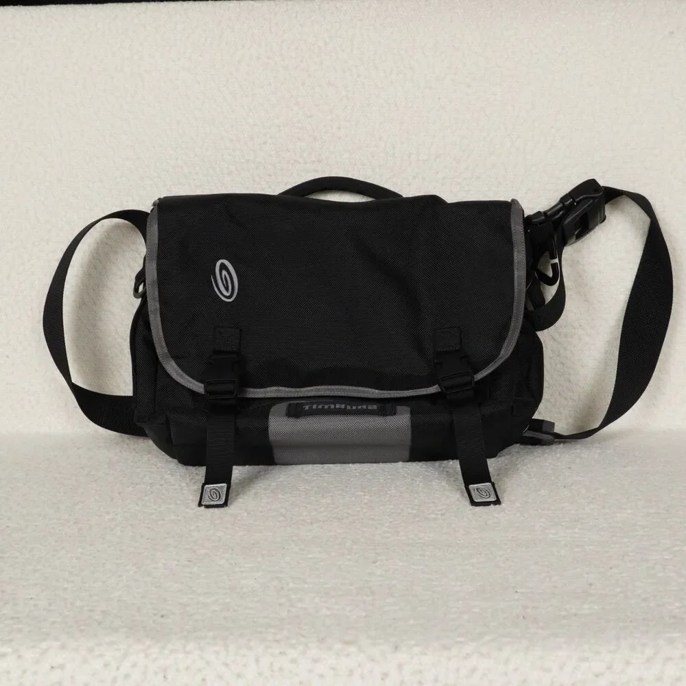 Timbuk2 Classic Messenger Bag Small Black Gray Two-Tone Cross Strap