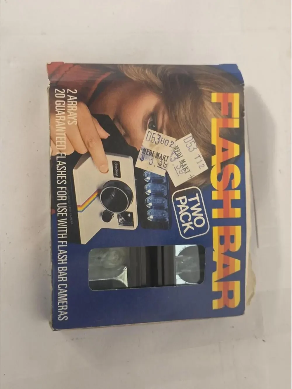 Vintage Sylvania Flash Bar Camera Flash For Polaroid Flashbar Cameras USA Black