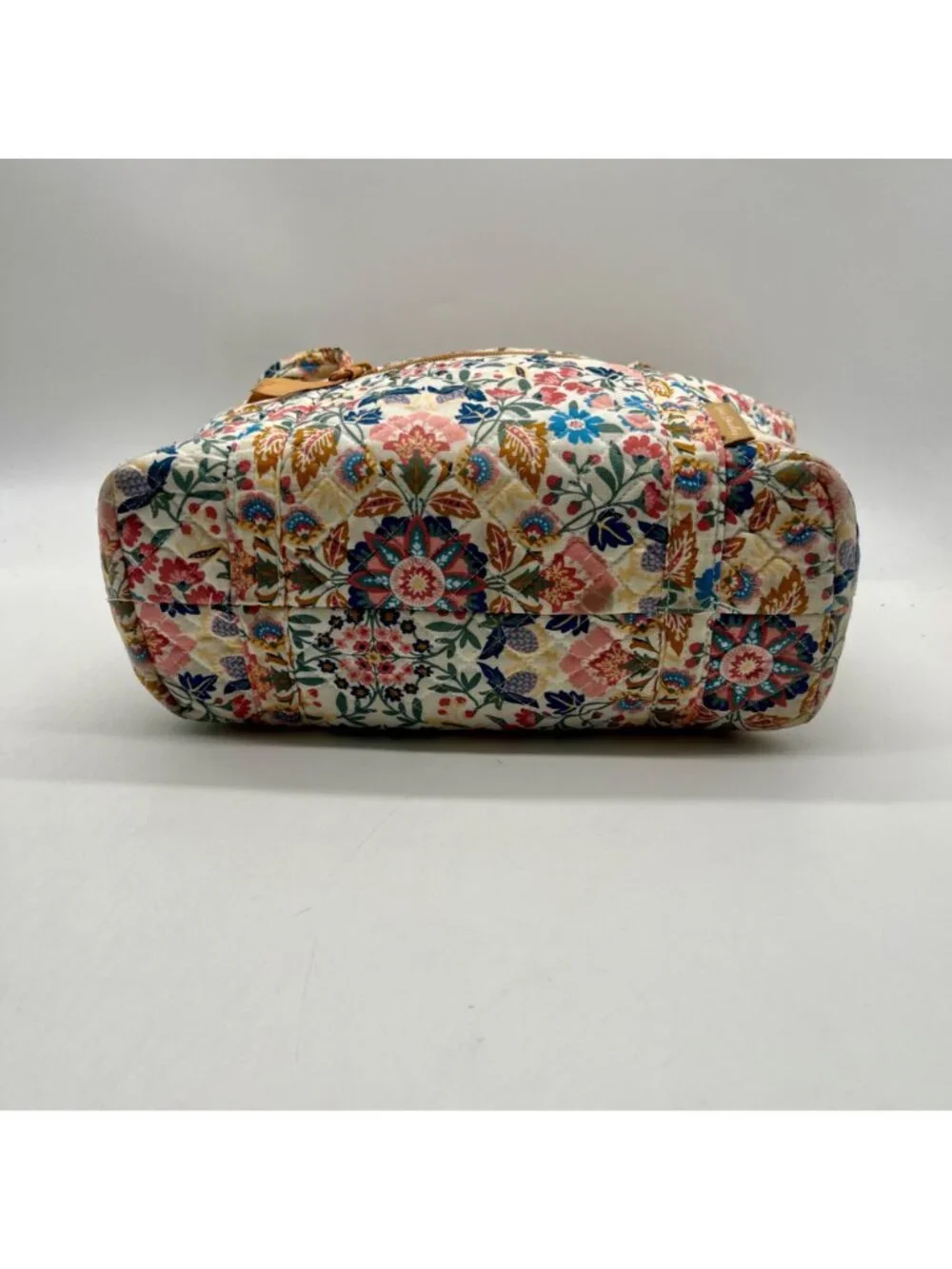 Quilted Cotton Multicolored Fabric Tote Bag