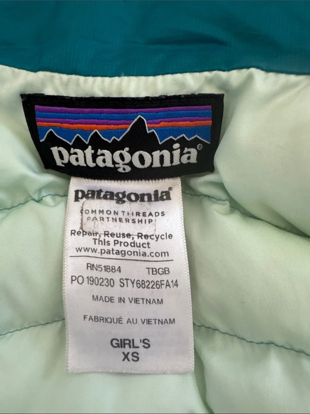 Patagonia sleeveless quilted