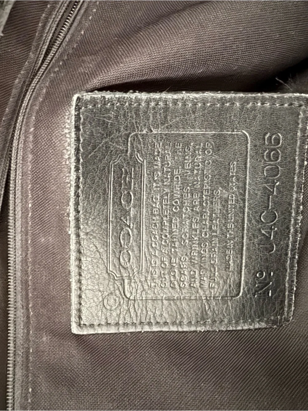 Coach structured black