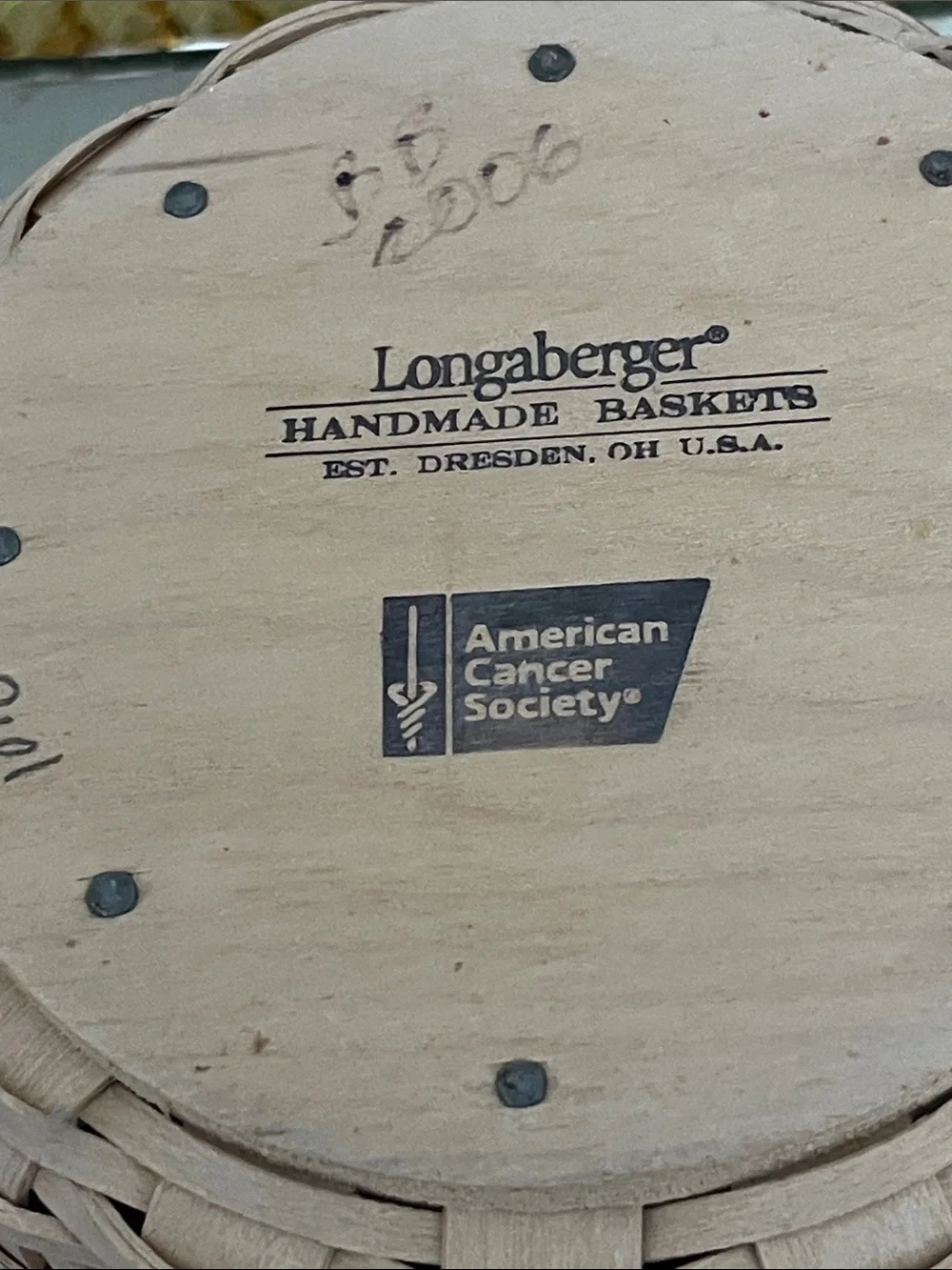 Longaberger woven basket