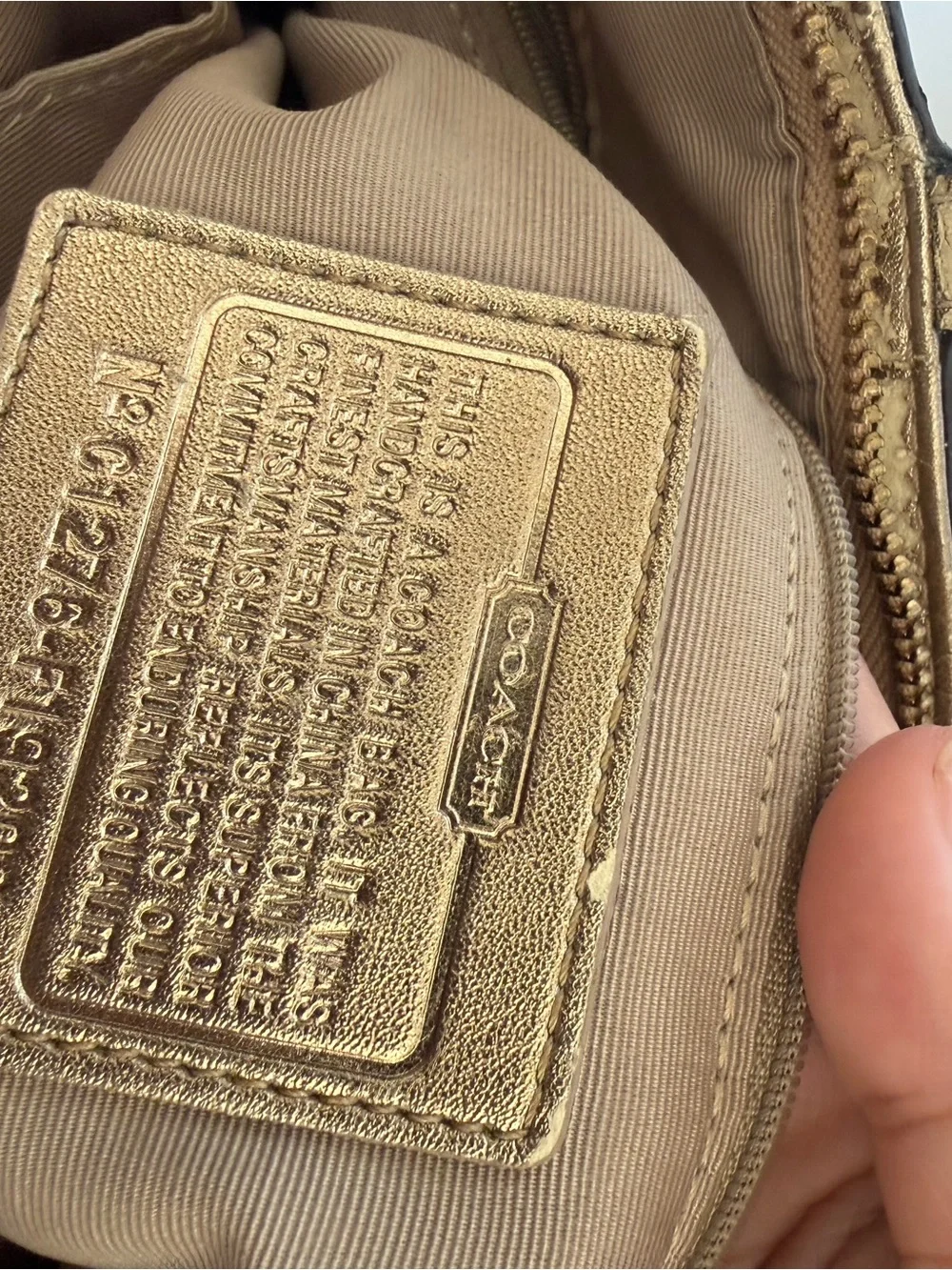 Coach tote signature