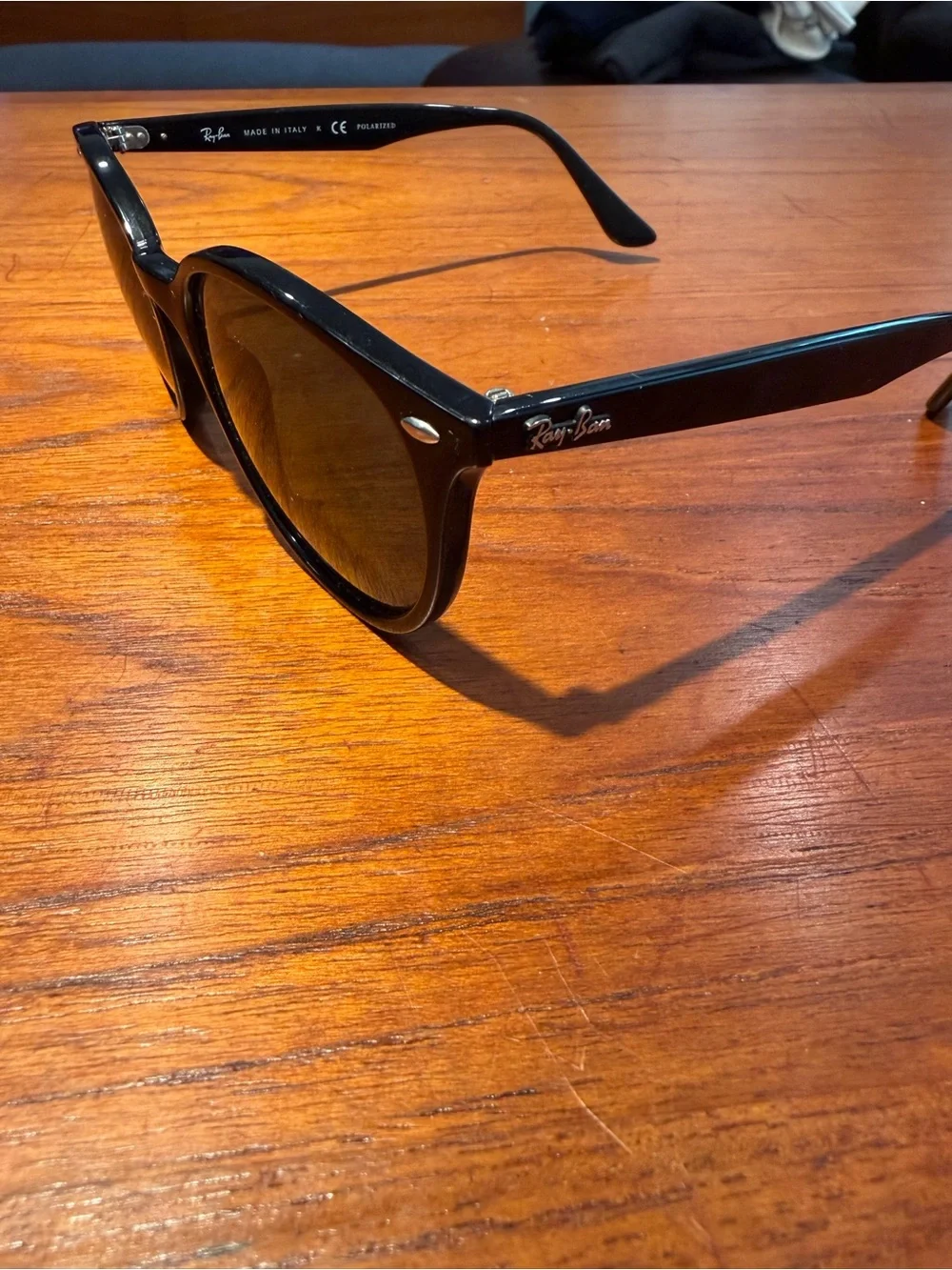 Ray-Ban Black Polarized Sunglasses with Case